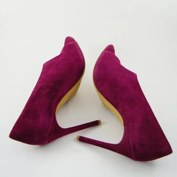 VINCE CAMUTO Women's High Heel Purple Pump Size 10 M  Suede Leather VC- Rallien - Picture 5 of 10